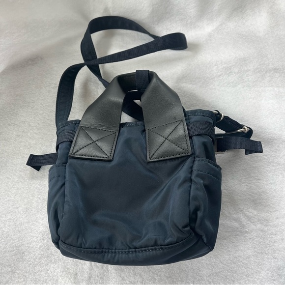 SACAI x Yoshida PORTER NAVY BLUE Mini Tote Bag w/ Crossbody Strap Japan - Picture 12 of 15